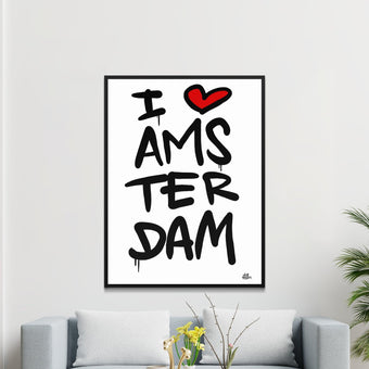 Poster Amsterdam - Hans Breuker