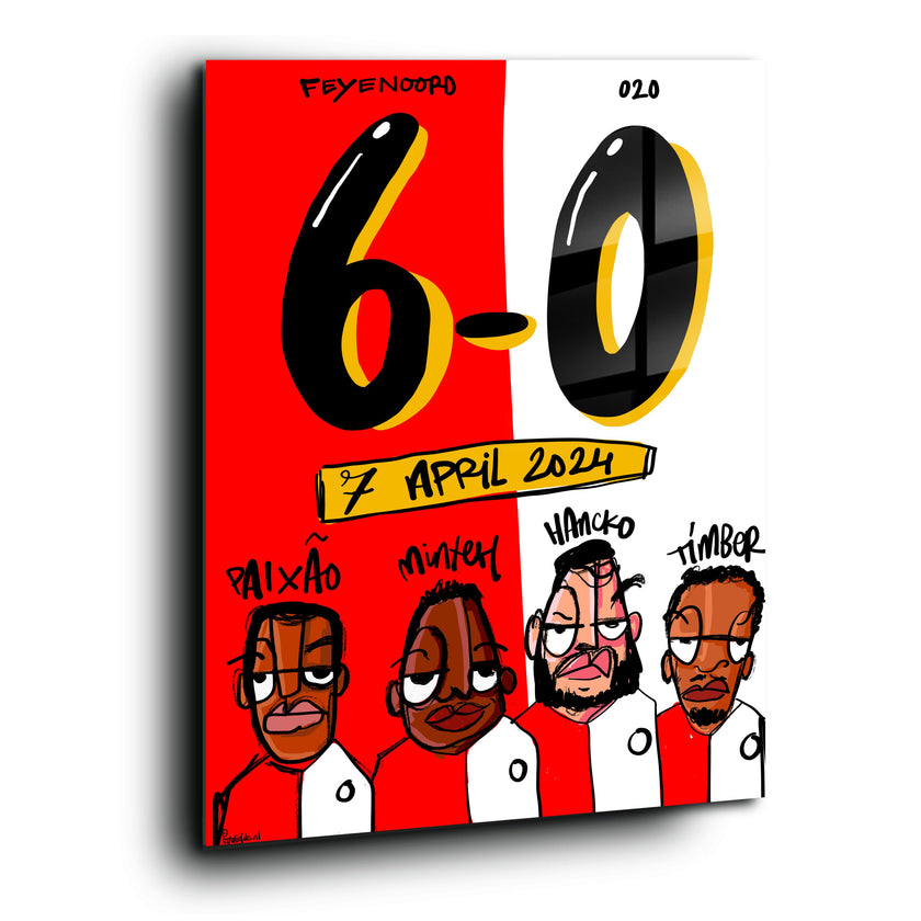 6-0 poster Feyenoord Ajax 7 april 2024