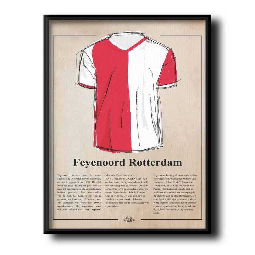 Het Feyenoord shirt, de historie.