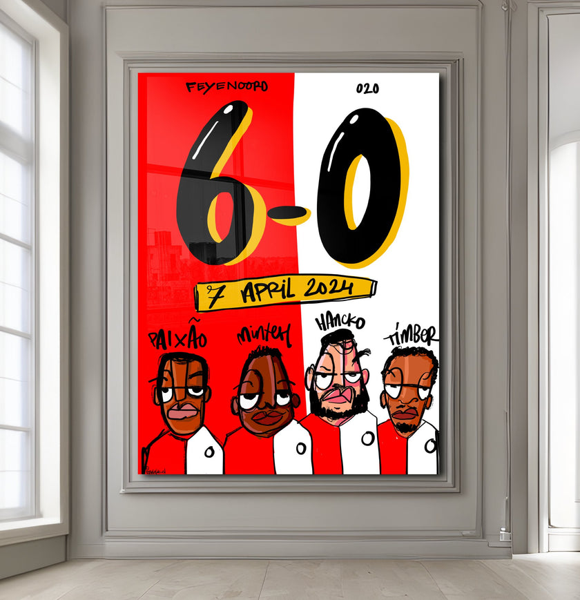 6-0 poster Feyenoord Ajax 7 april 2024