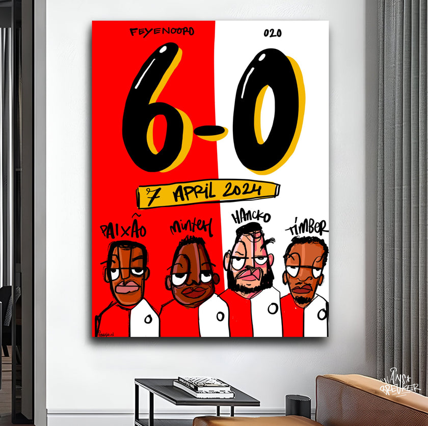 6-0 poster Feyenoord Ajax 7 april 2024