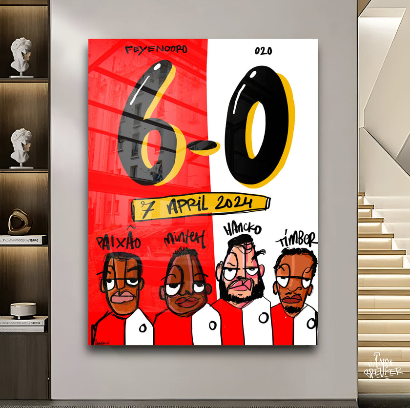 6-0 poster Feyenoord Ajax 7 april 2024