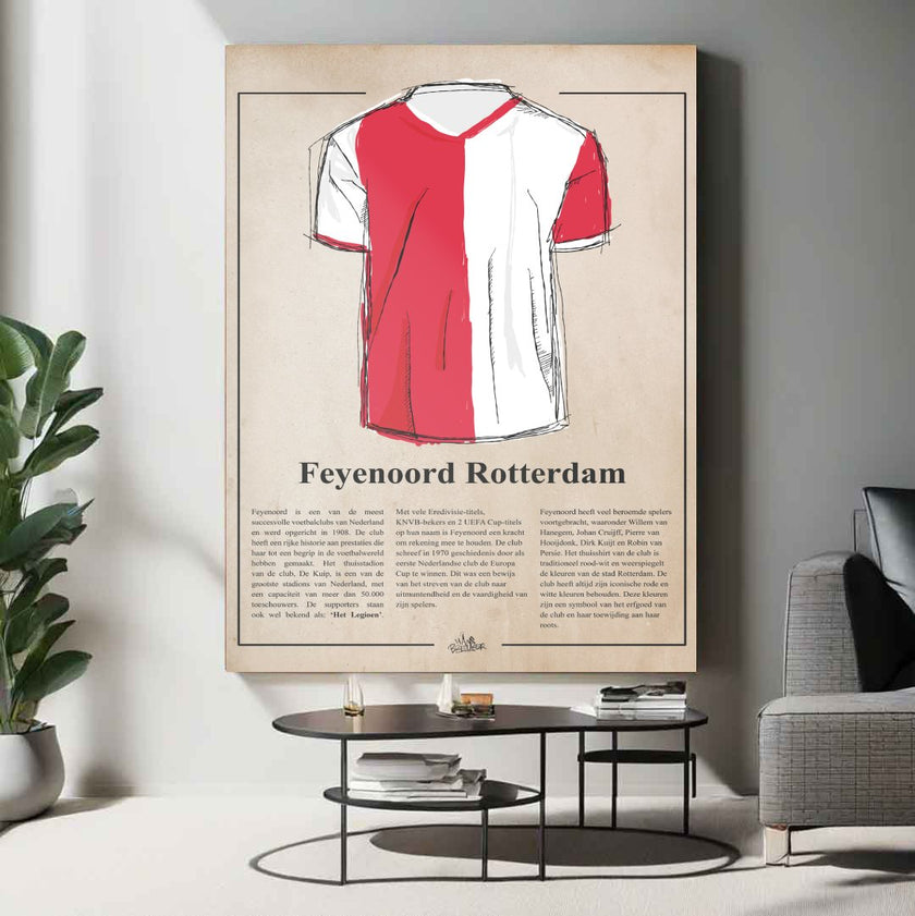 Het Feyenoord shirt, de historie.