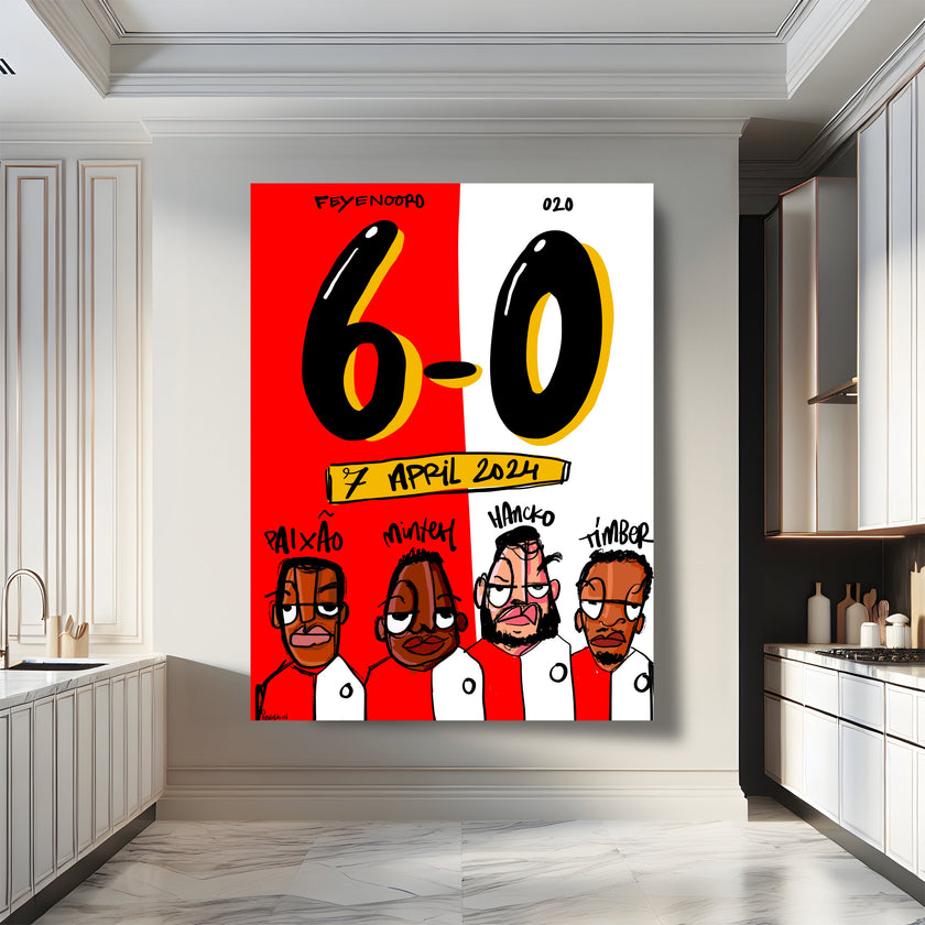 6-0 poster Feyenoord Ajax 7 april 2024